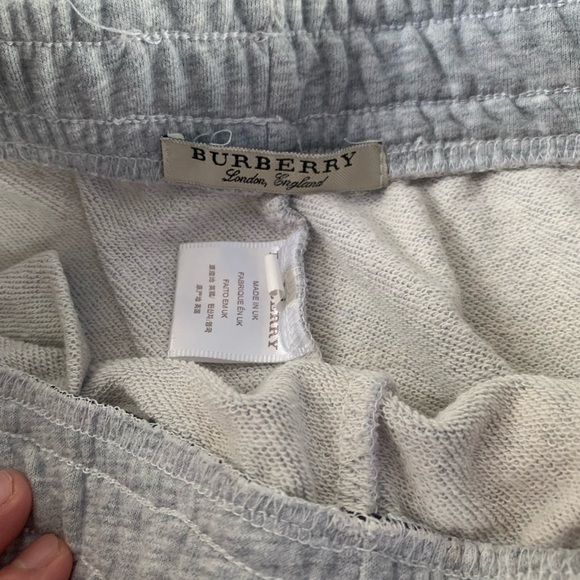 Burberry Gray Jogger Sweatpants with Tapered Leg - Picture 4 of 4